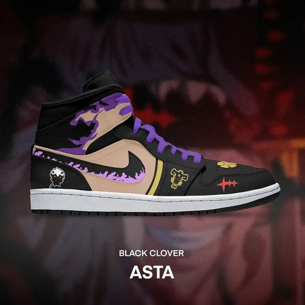 Asta Black Clover High Top Shoes