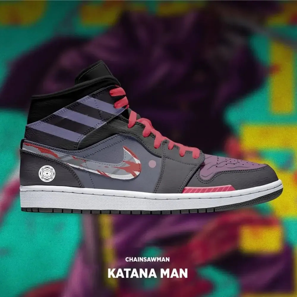 Katana Man Chainsaw Man Limited High Top Shoes