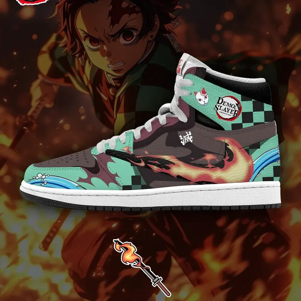 Tanjiro Kamado V.1 Demon Slayer Limited Edition High Top Shoes