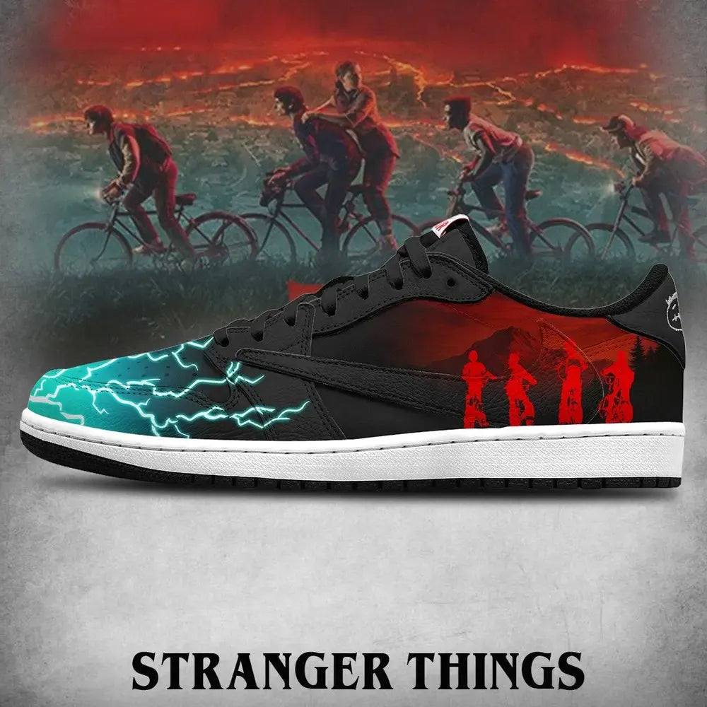 The Upside Down V.2 Stranger Things Custom Low Top Shoes