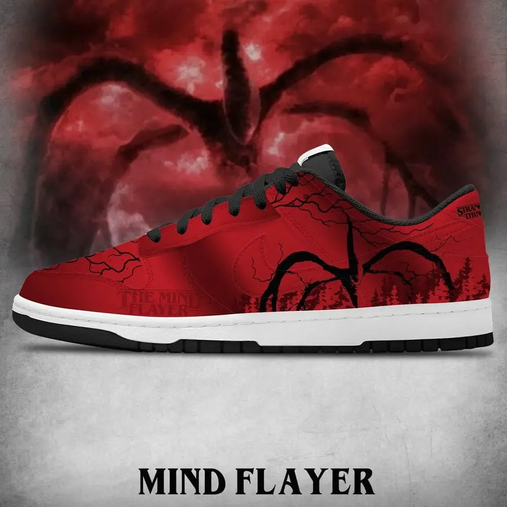 Mind Flayer V.2 Stranger Things Custom Low Top Shoes