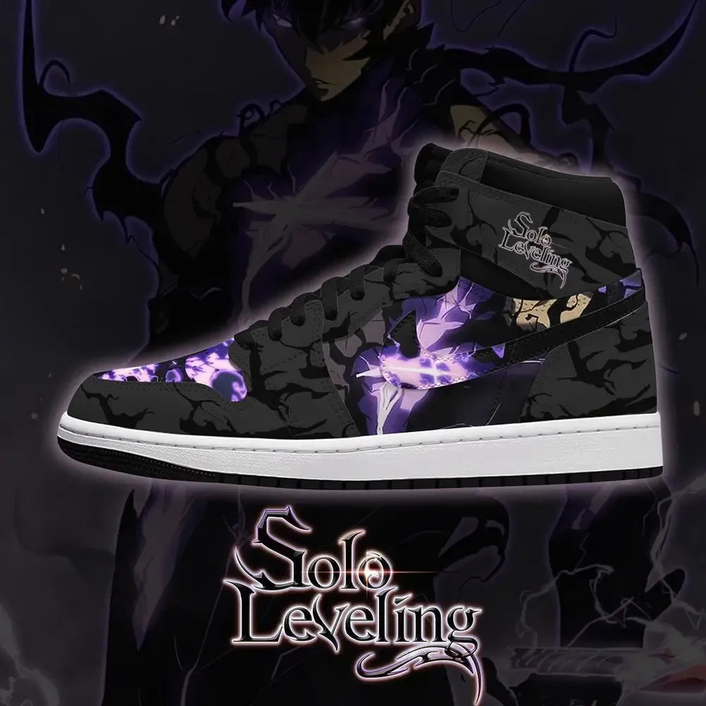 Sung Jinwoo LVL Max Arise Edition Solo Leveling High Top Shoes