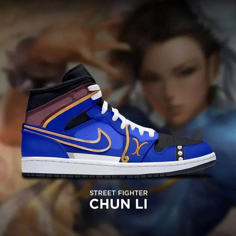 Chun Li Street Fighter High Top Shoes