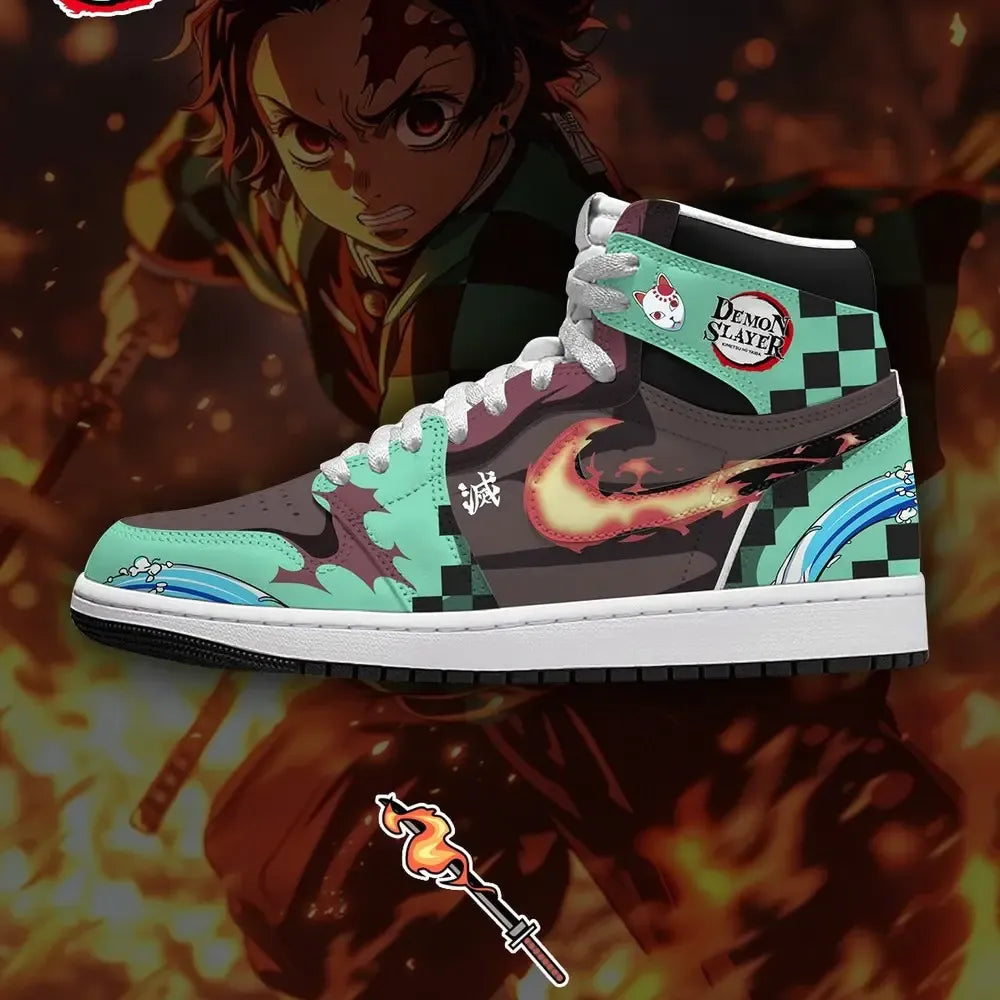 Tanjiro Kamado V.2 Demon Slayer Limited Edition High Top Shoes