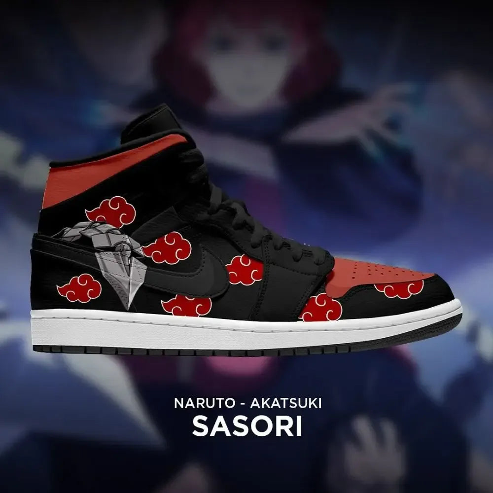 Sasori Naruto Akatsuki High Top Shoes