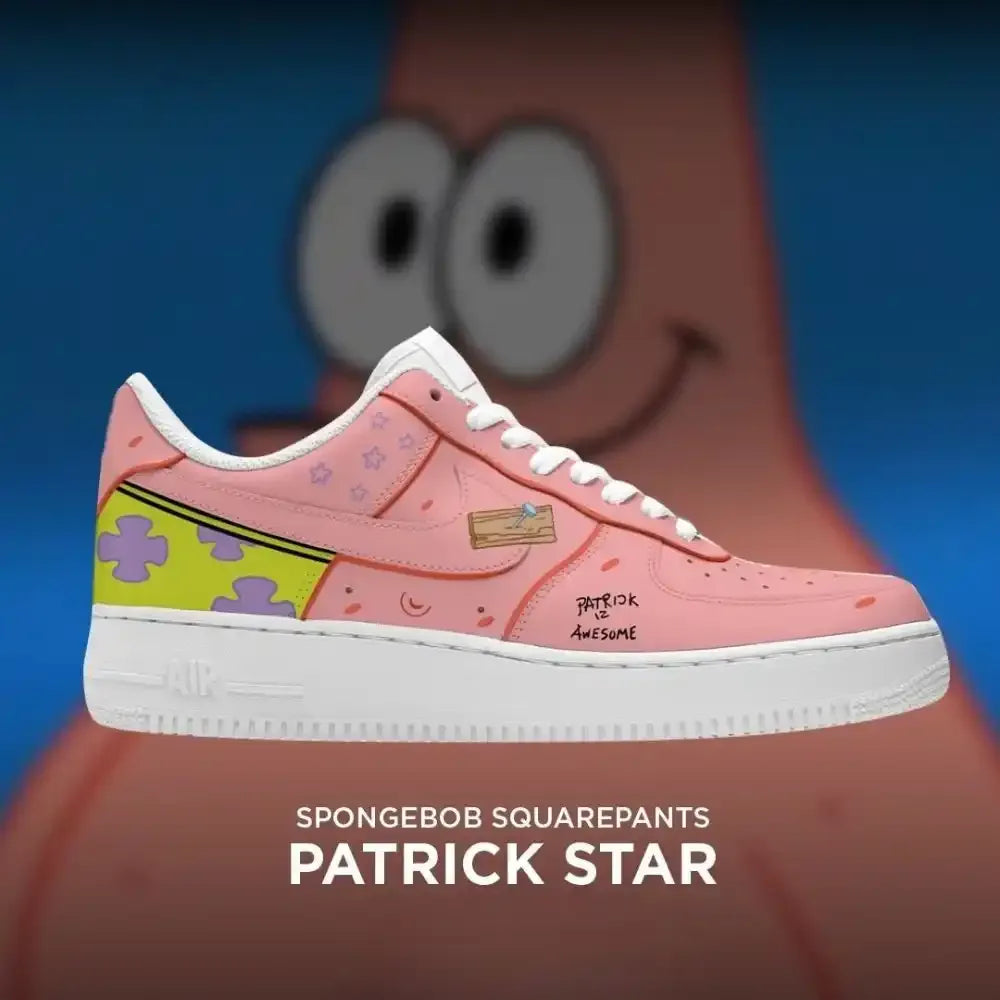 Patrick Star Af1 Spongebob Edition Low Top Shoes