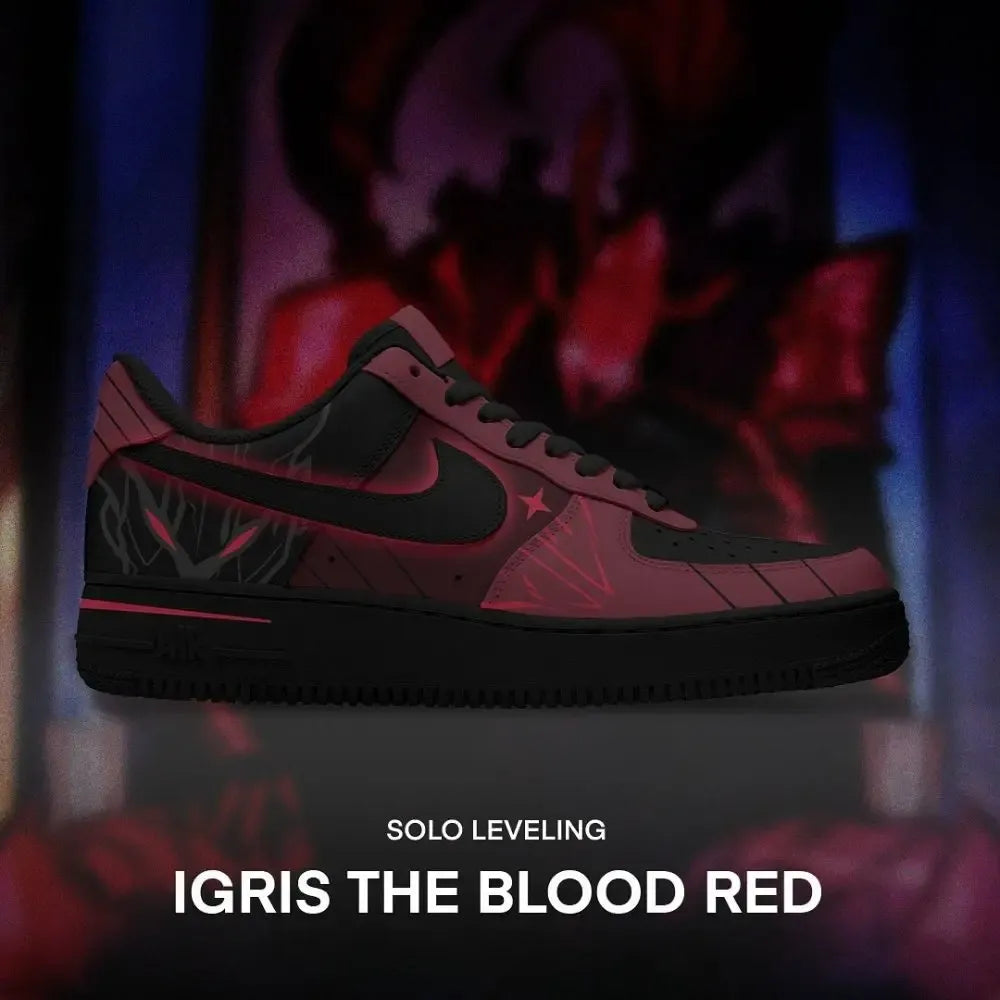 Igris The Blood Red Solo Leveling Limited Low Top Shoes