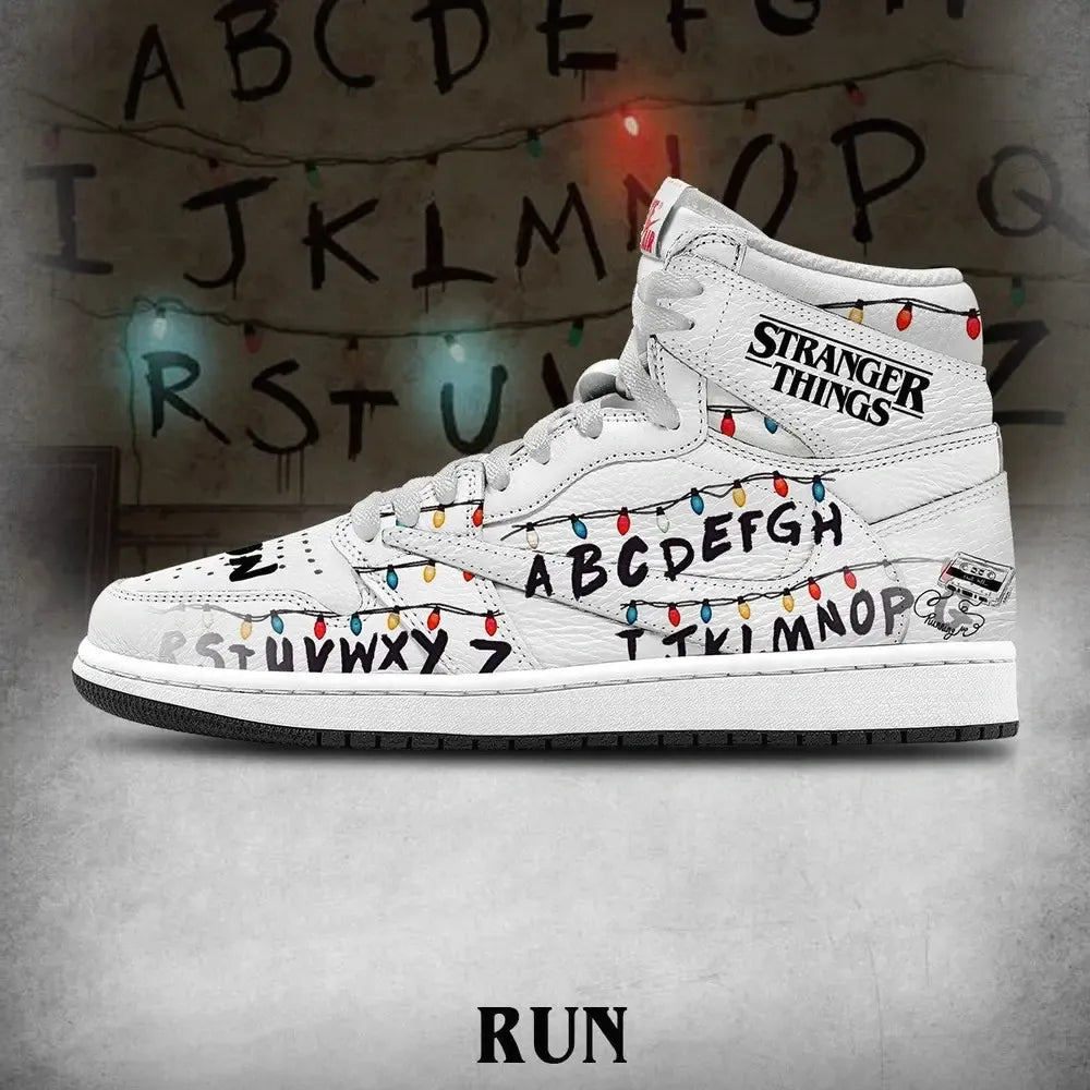 Run V.2 Stranger Things Custom High Top Shoes