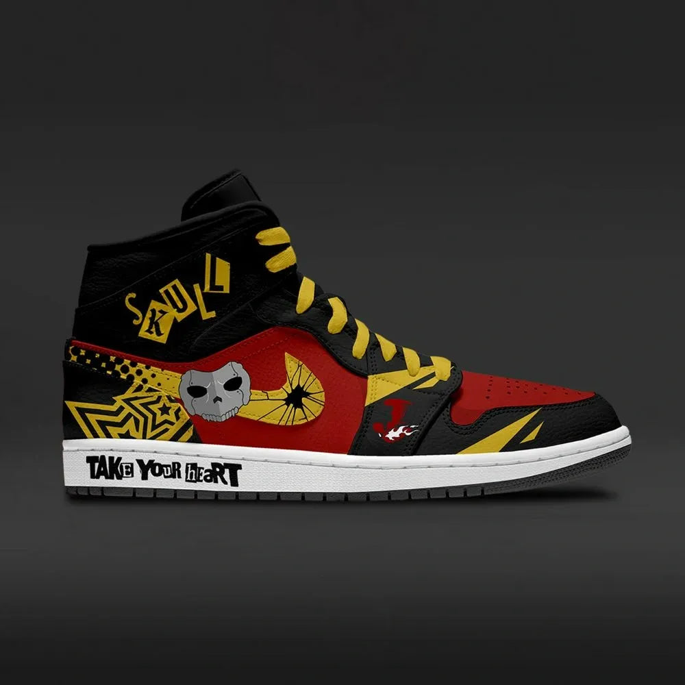 Skull Persona 5 Custom High Top Shoes