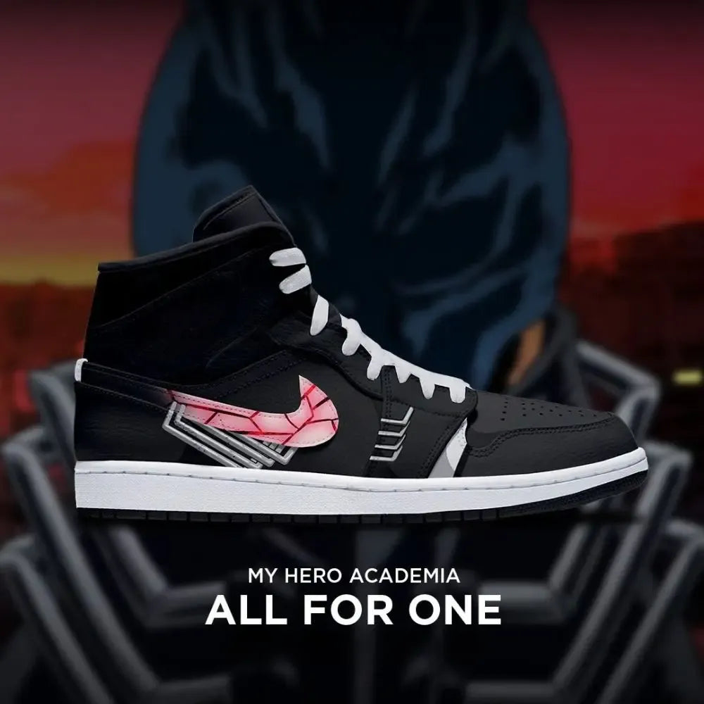 All For One My Hero Academia Edition High Top Shoes
