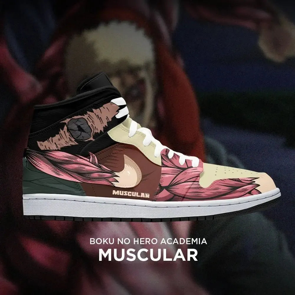 Muscular Boku No Hero Academia High Top Shoes