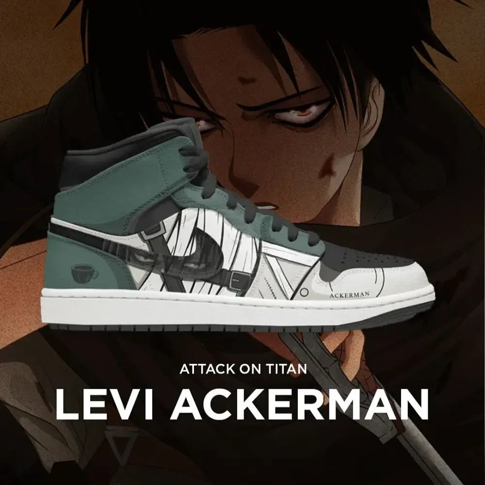 Levi Ackerman Attack on Titan High Top Shoes