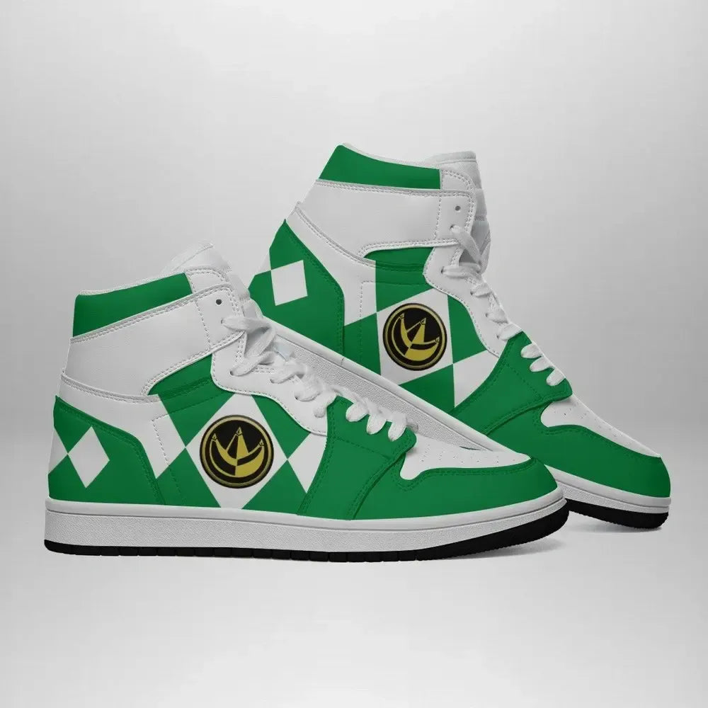 Green Ranger Mighty Morphin V2 Special High Top Shoes