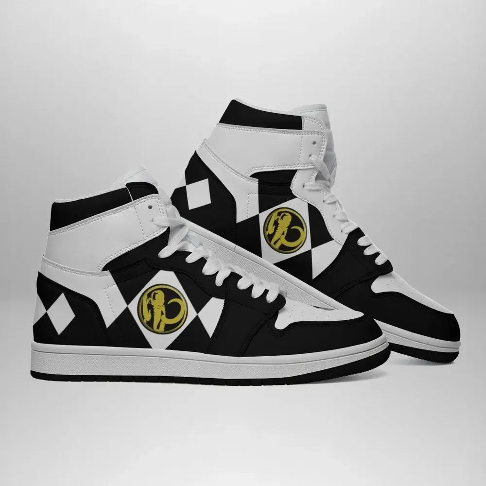 Black Ranger Mighty Morphin V2 Special High Top Shoes