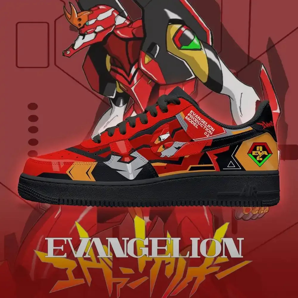 Eva-02 V.1 Neon Genesis Evangelion Low Top Shoes