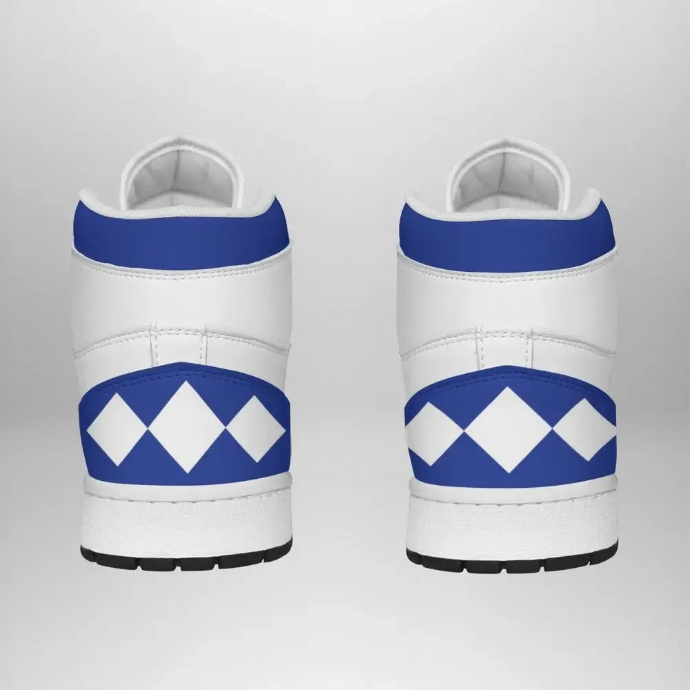 Blue Ranger Mighty Morphin V2 Special High Top Shoes