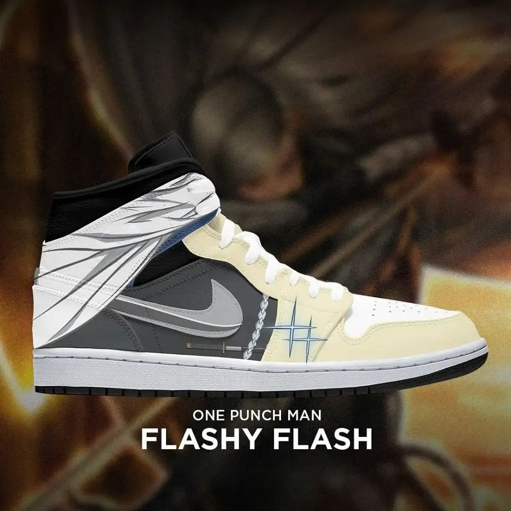 Flashy Flash One Punch Man High Top Shoes