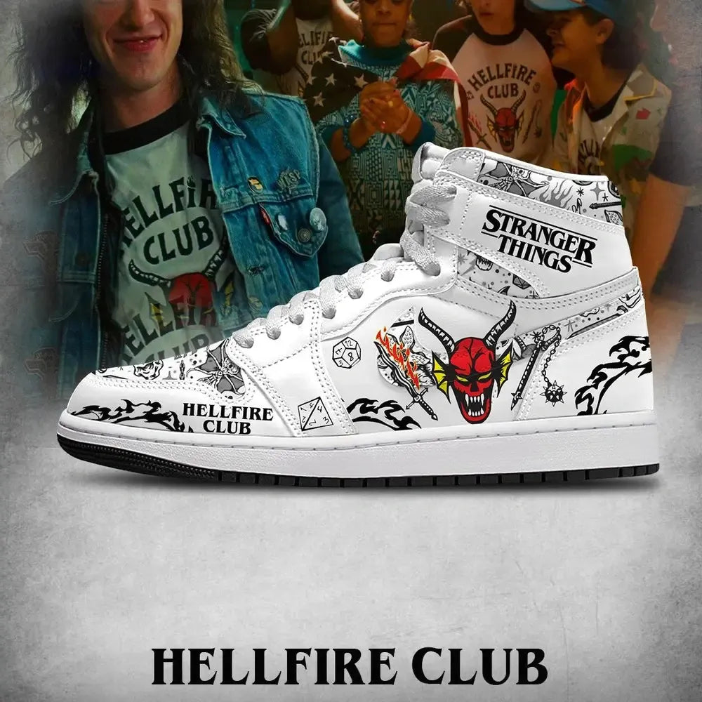 Hellfire Club V.2 Stranger Things Custom High Top Shoes