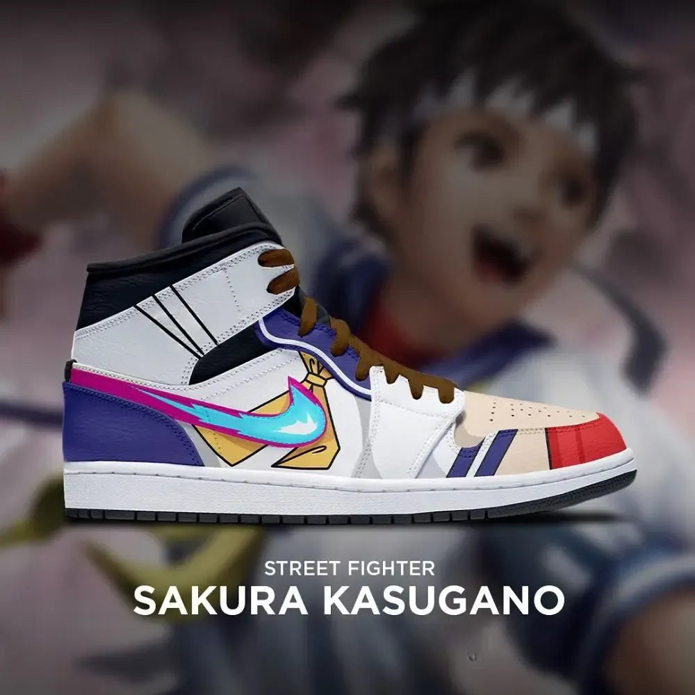 Sakura Kasugano Street Fighter High Top Shoes