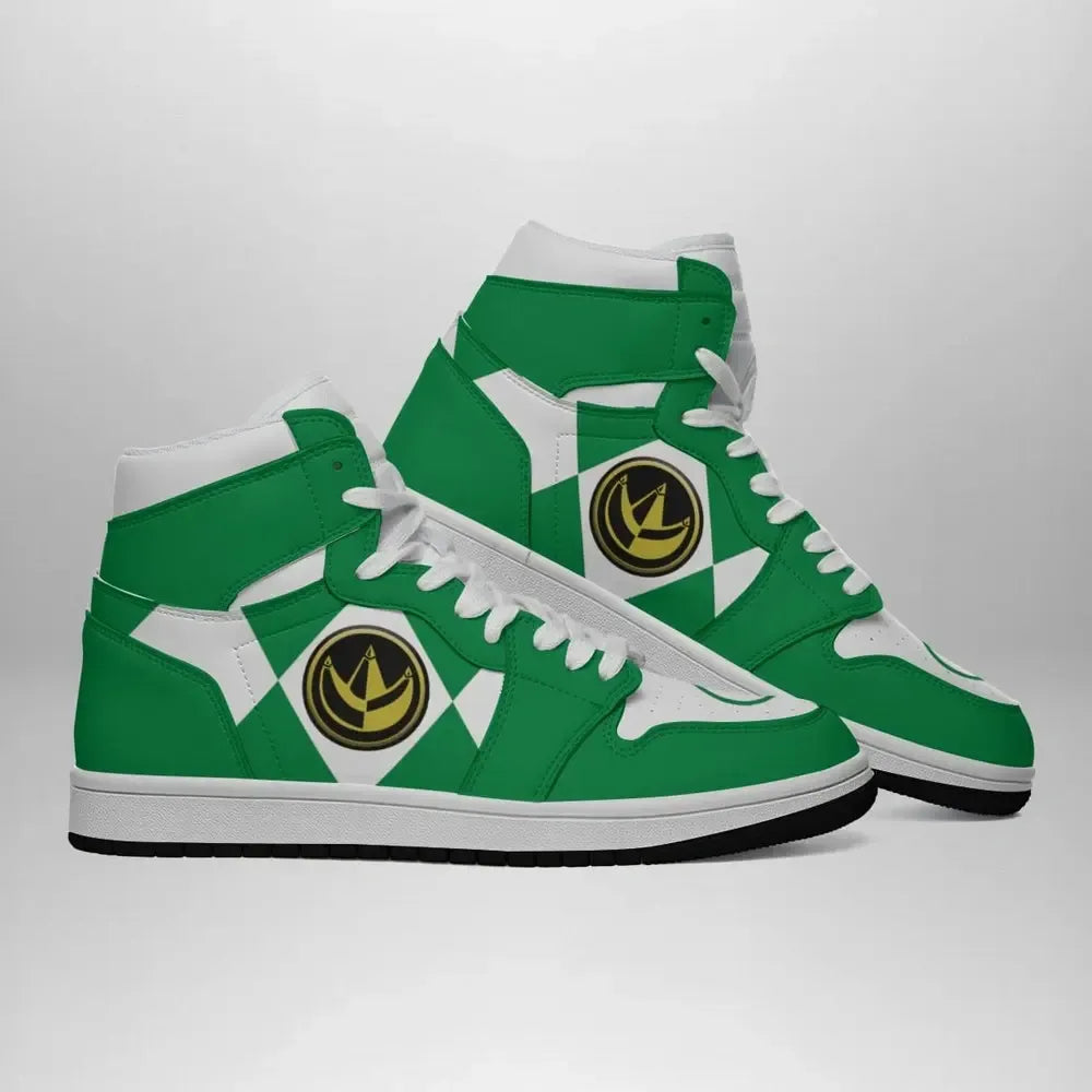 Green Ranger Mighty Morphin Special High Top Shoes