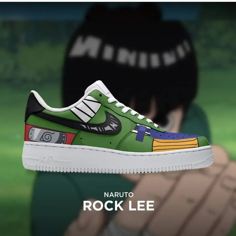 Rock Lee Naruto Low Top Shoes