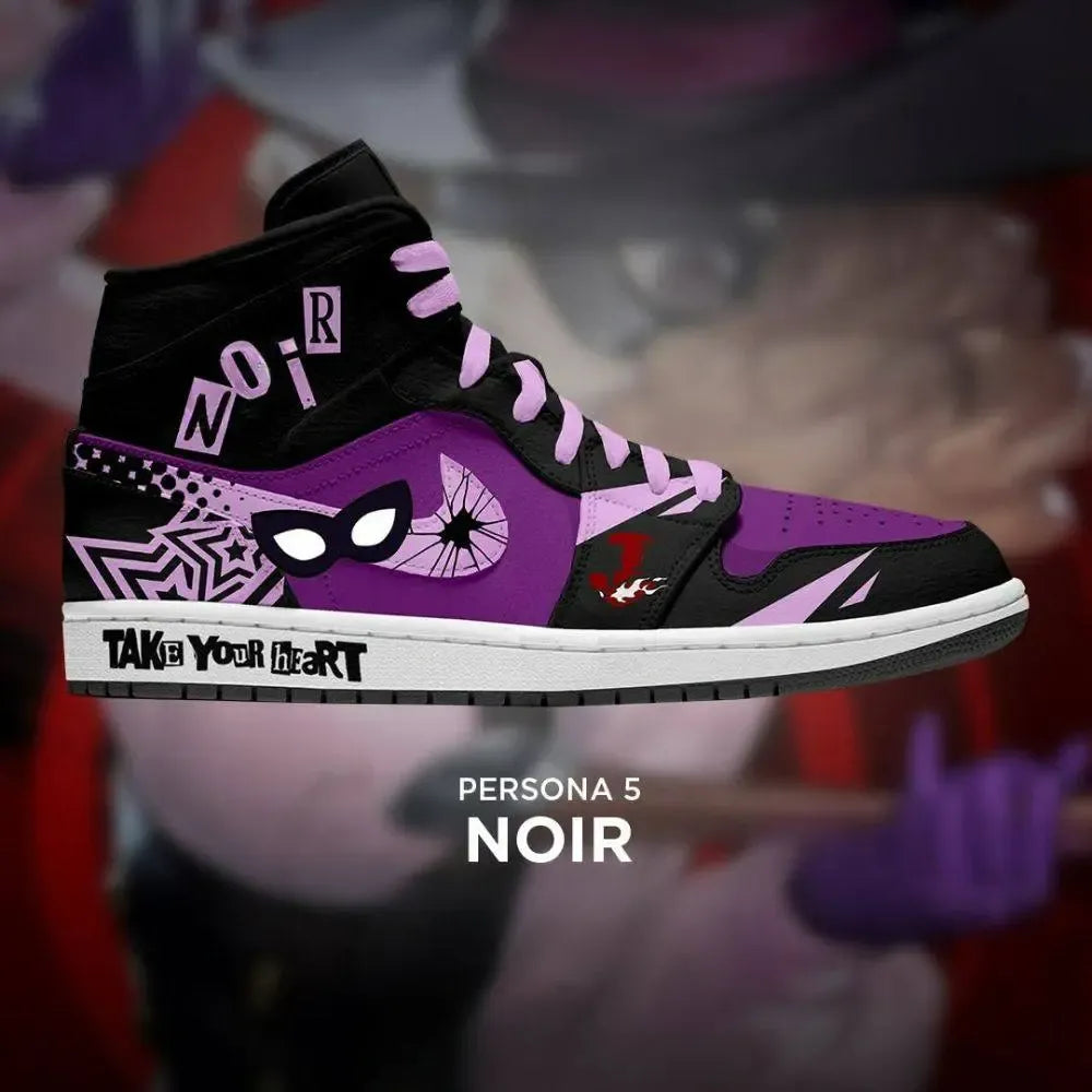 Noir Persona 5 Special High Top Shoes