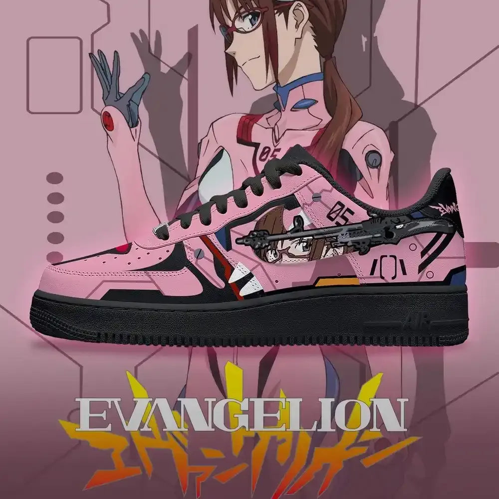 Mari Makinami V.1 Neon Genesis Evangelion Low Top Shoes