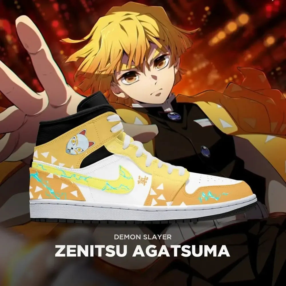 Zenitsu Agatsuma Demon Slayer Limited High Top Shoes