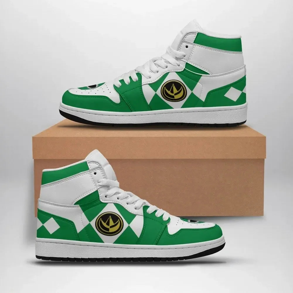 Green Ranger Mighty Morphin V2 Special High Top Shoes