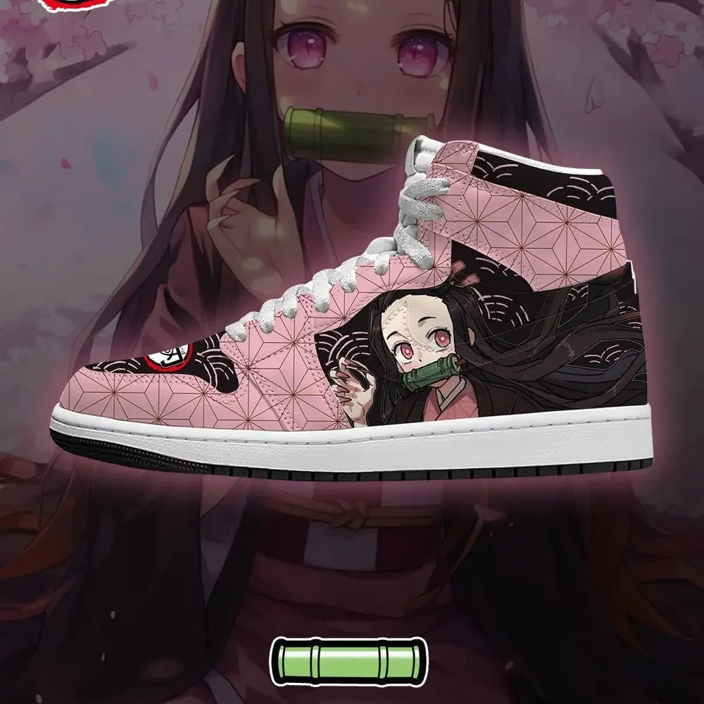 Nezuko Kamado V.3 Demon Slayer Limited Edition High Top Shoes