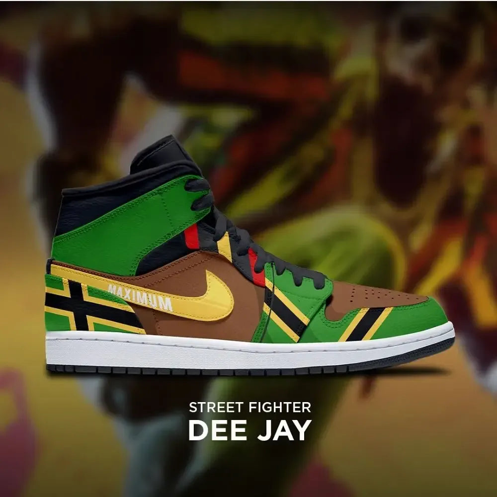 Dee Jay Street Fighter High Top Shoes