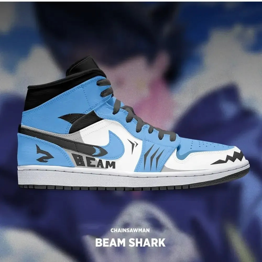 Beam Shark Chainsaw Man Limited High Top Shoes