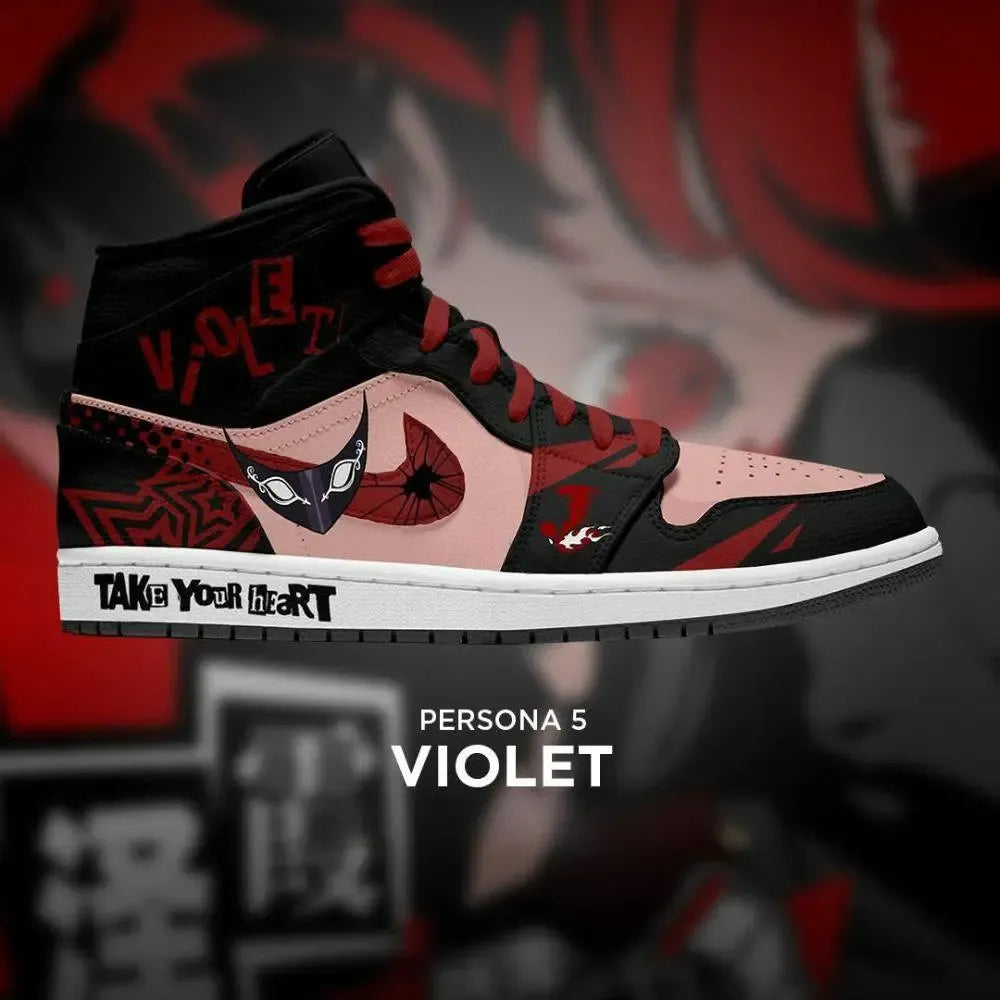 Violet Persona 5 Special Edition High Top Shoes