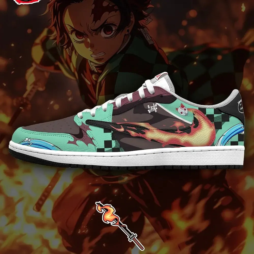 Tanjiro Kamado V.4 Demon Slayer Special Design Low Top Shoes