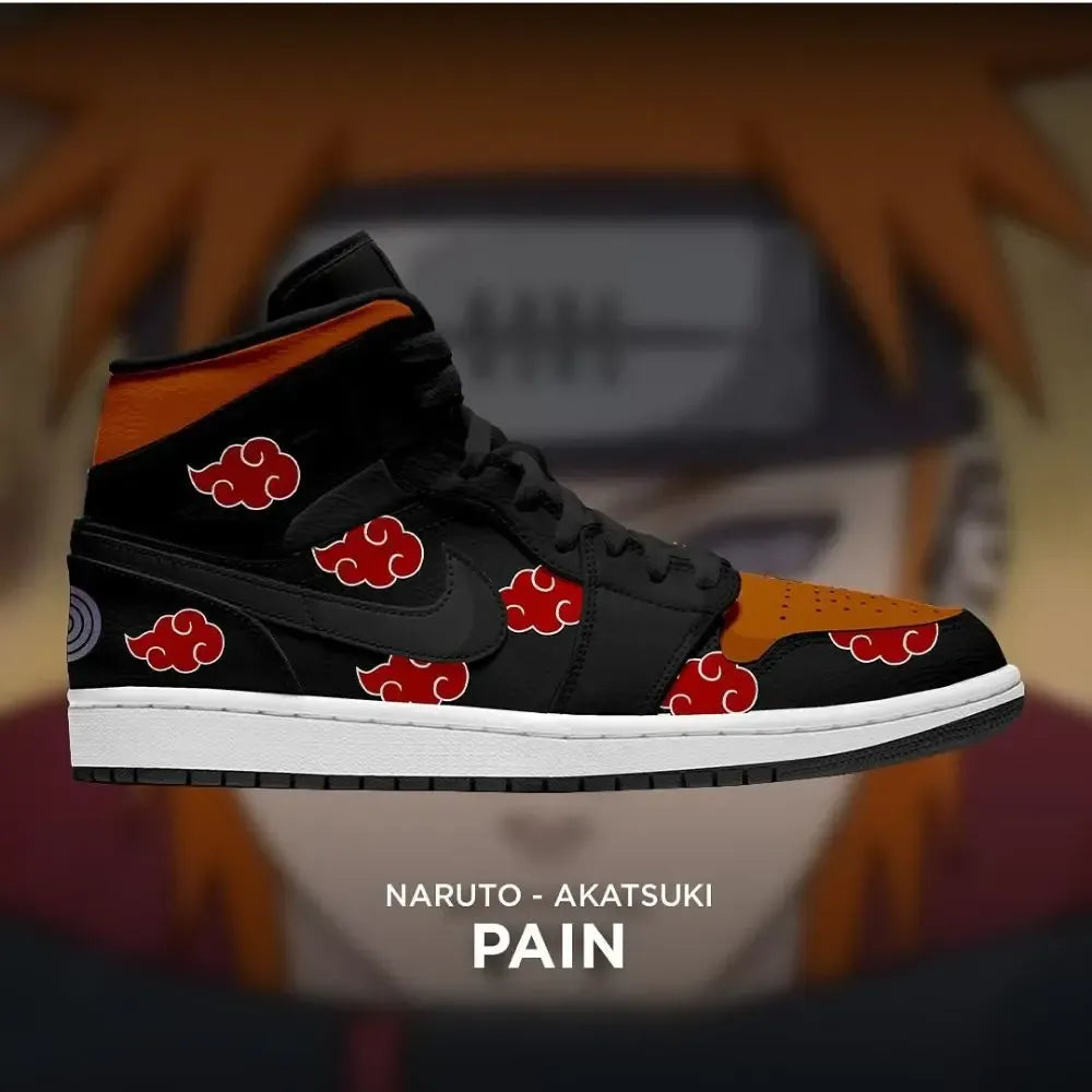 Pain Naruto Akatsuki High Top Shoes