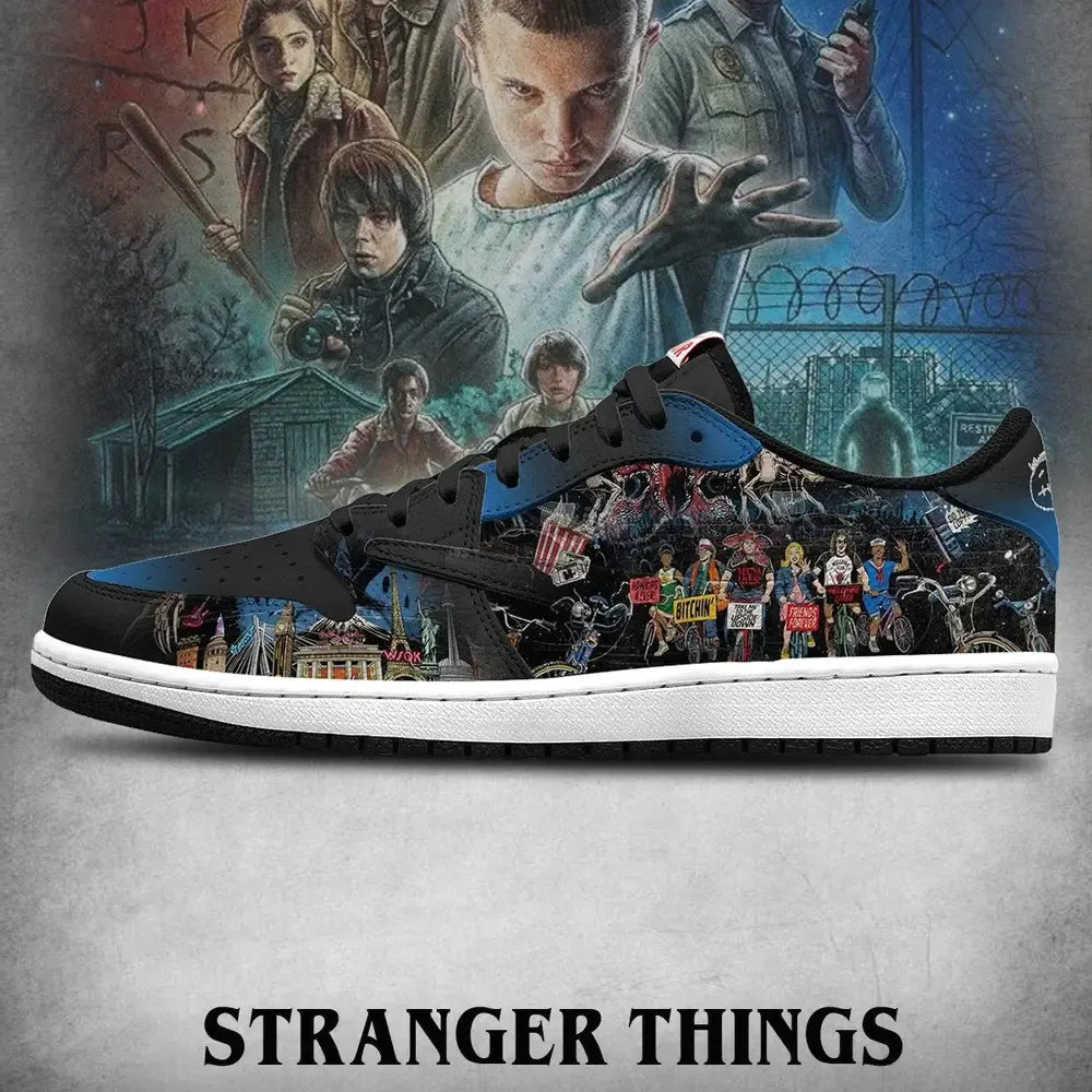 The Upside Down V.4 Stranger Things Custom Low Top Shoes