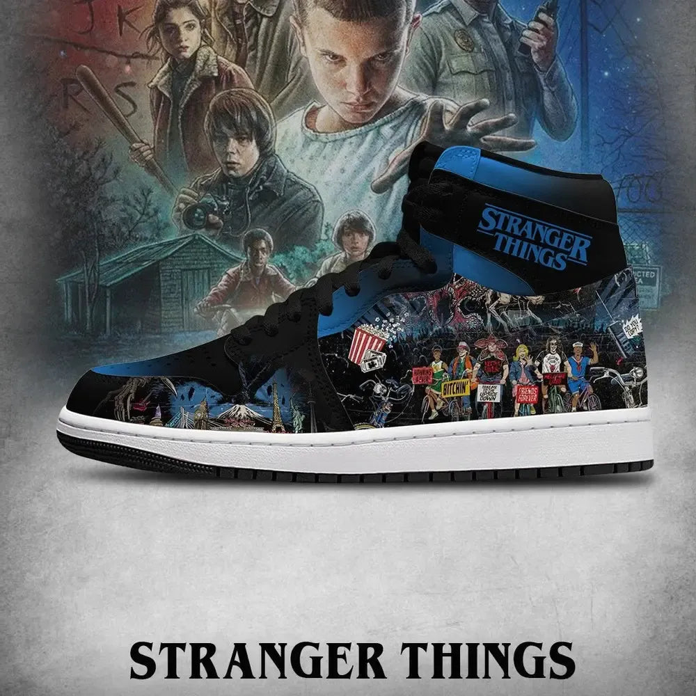 The Upside Down V.4 Stranger Things Custom High Top Shoes