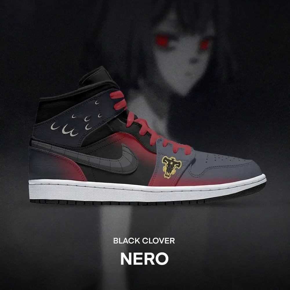 Nero Black Clover High Top Shoes