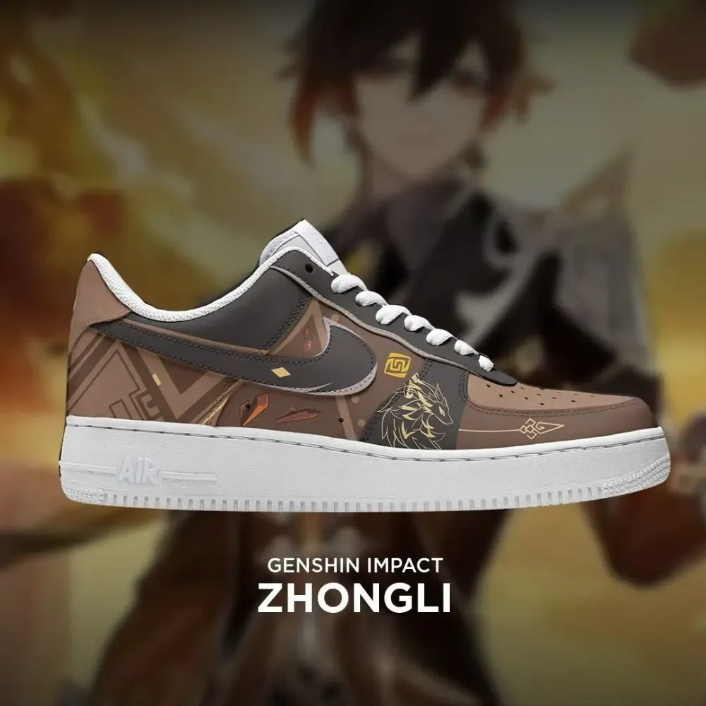 Zhongli Genshin Impact Low Top Shoes