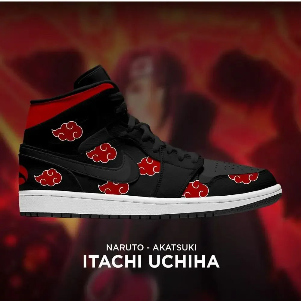 Itachi Uchiha Naruto Akatsuki High Top Shoes