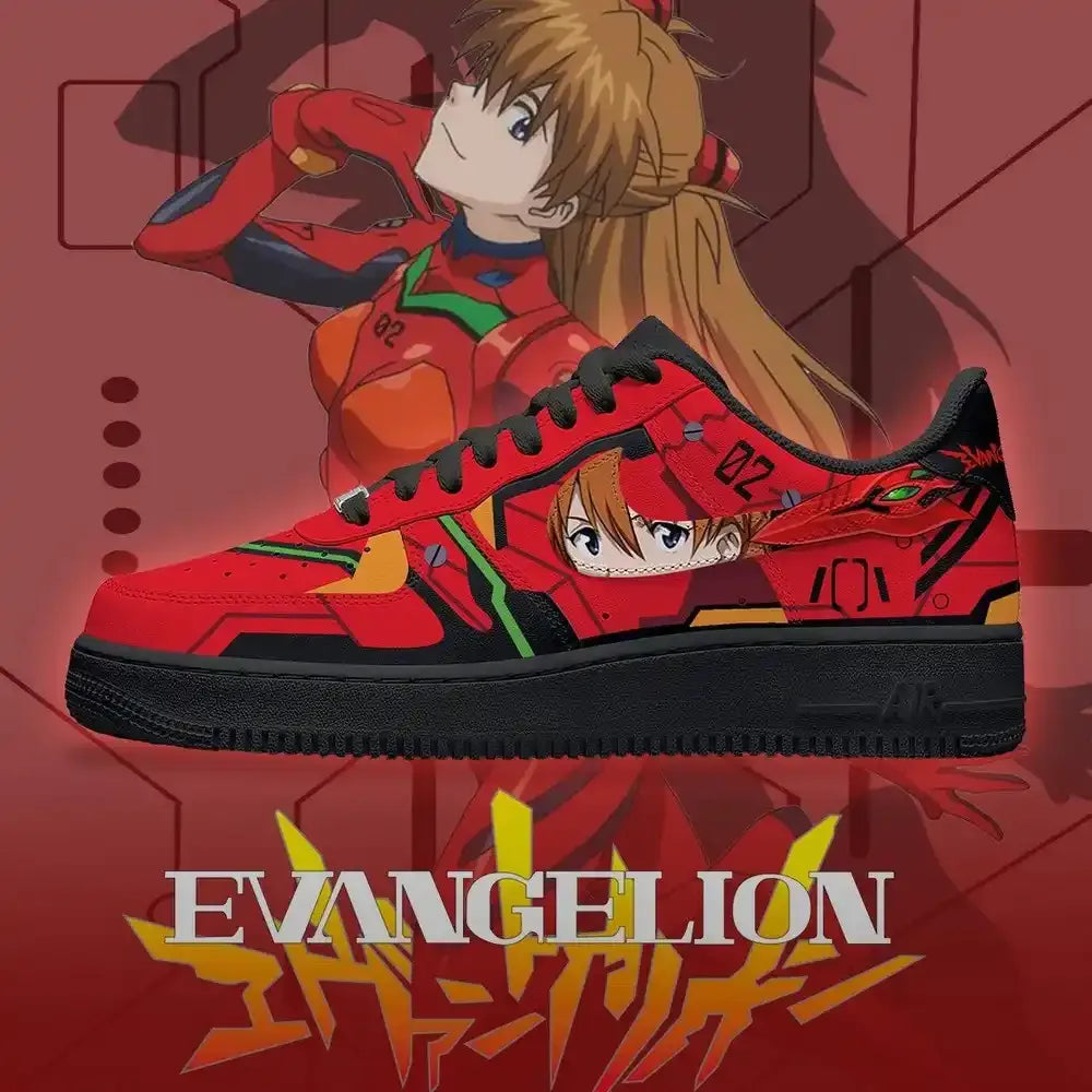 Asuka Langley Neon Genesis Evangelion Low Top Shoes