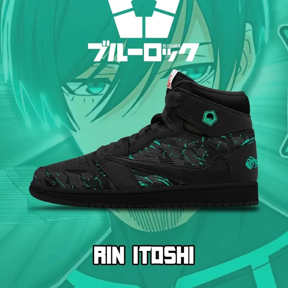 Rin Itoshi V.2 Blue Lock High Top Shoes