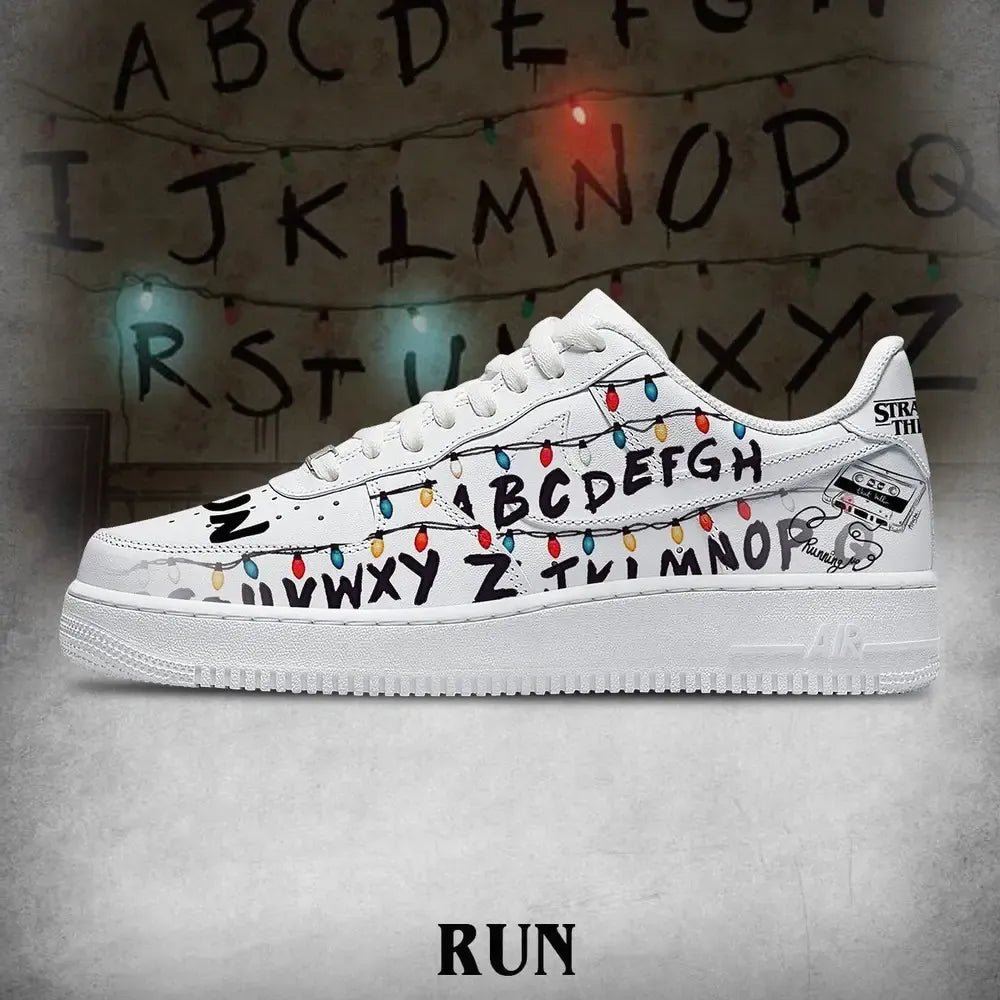 Run V.3 Stranger Things Custom Low Top Shoes