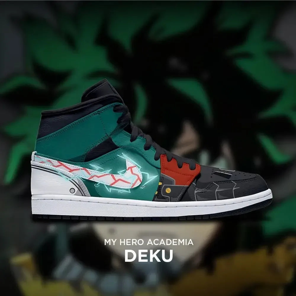 Deku My Hero Academia High Top Shoes
