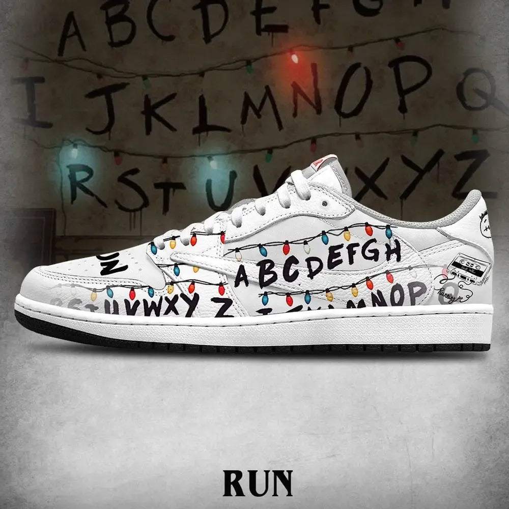 Run V.1 Stranger Things Custom Low Top Shoes