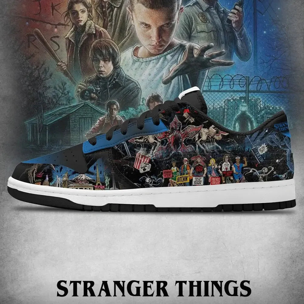 The Upside Down V.6 Stranger Things Custom Low Top Shoes