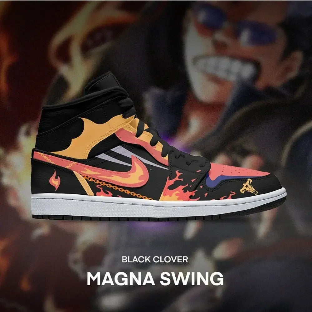 Magna Swing Black Clover High Top Shoes