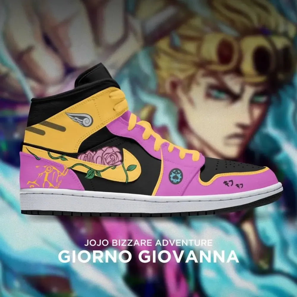 Giorno Giovanna JoJo's Bizarre Adventure Special High Top Shoes