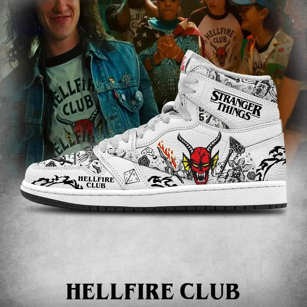 Hellfire Club V.1 Stranger Things Custom High Top Shoes