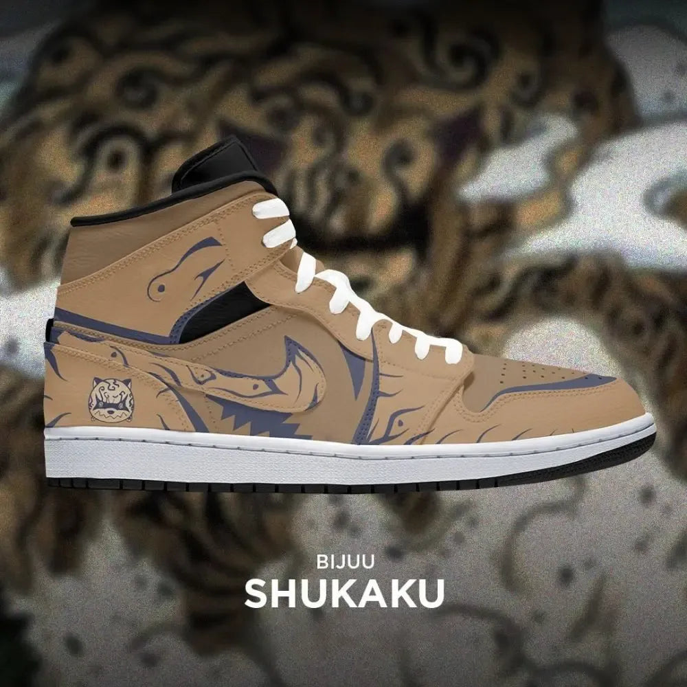 Shukaru Naruto Tail Beast High Top Shoes